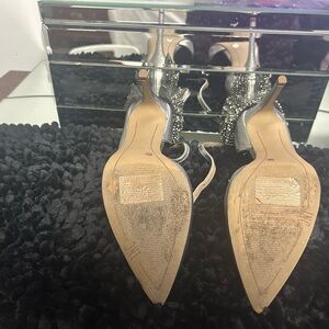 Elegant Silver Women's Heels